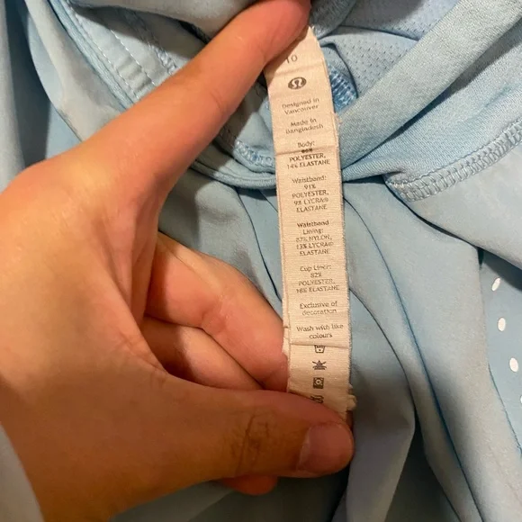 Lululemon Find Your Pace High Rise Lined Short 3” blue chill size 10 - Picture 7 of 8